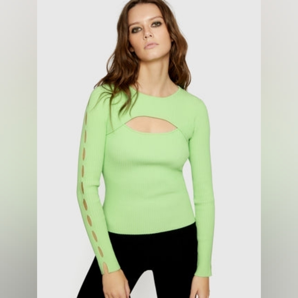 NWT Rebecca minkoff Rib-Knit Top